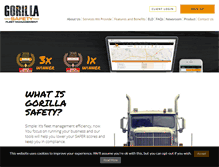 Tablet Screenshot of gorillasafety.com